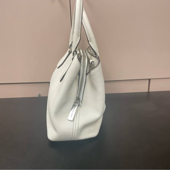 Michael Kors Camille small leather satchel optic white EUC - Picture 3 of 15